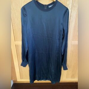 Vince Blue Long Sleeve Dress